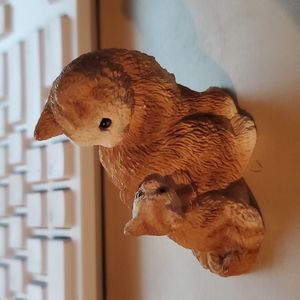 Stone Critters Littles Kitty Mother Baby Yellow scl-179